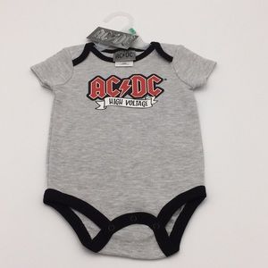 AC/DC High Voltage Infant Bodysuit Onesie Shirt Size 3-6 Months New with Tags